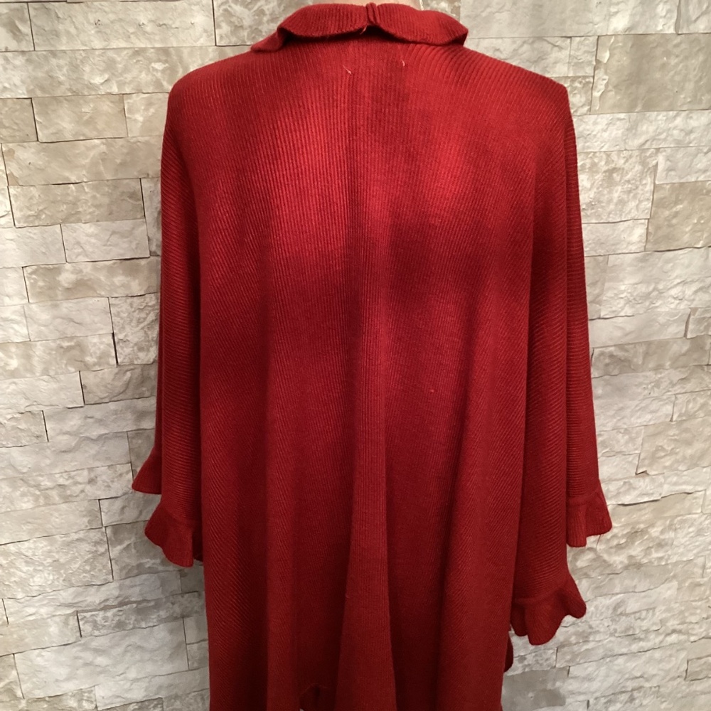 April Marin Ruffle Poncho/Shawl - Picture 5 of 6